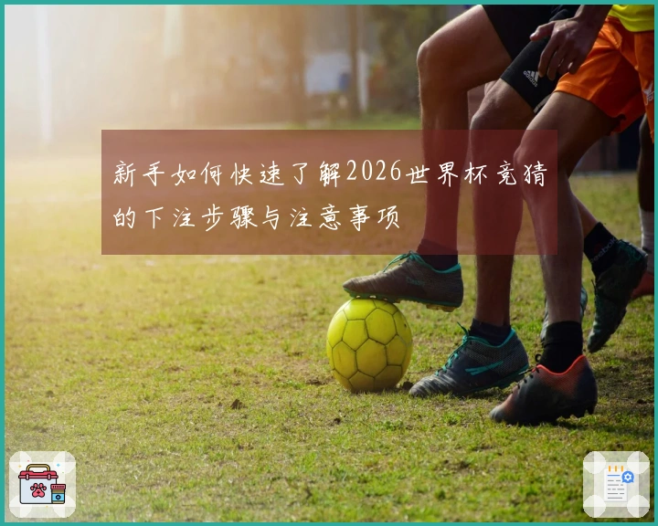 新手如何快速了解2026世界杯竞猜的下注步骤与注意事项